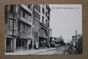 Postcard PC Gagny 1941 Art Deco architecture Cinema cafe du theatre France 93 Seine Saint Denis